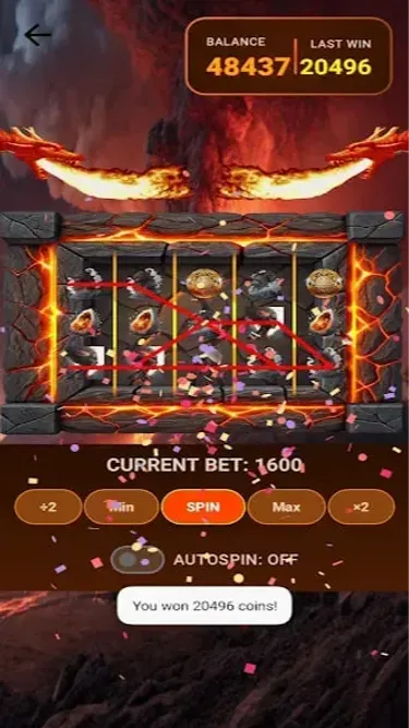 Volcano Jackpot Screenshot